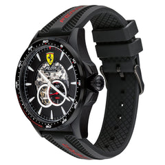 SCUDERIA FERRARI PILOTA Automatic Black Round Dial Men's Watch- 0830600