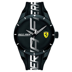 SCUDERIA FERRARI REDREV Quartz Black Round Dial Men's Watch- 0830613