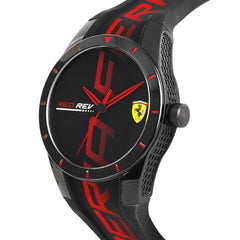 SCUDERIA FERRARI REDREV Quartz Black Round Dial Men's Watch- 0830614