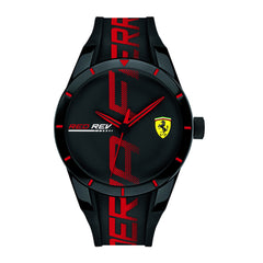 SCUDERIA FERRARI REDREV Quartz Black Round Dial Men's Watch- 0830614