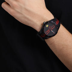 SCUDERIA FERRARI REDREV Quartz Black Round Dial Men's Watch- 0830614