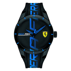 SCUDERIA FERRARI REDREV Quartz Black Round Dial Men's Watch- 0830616