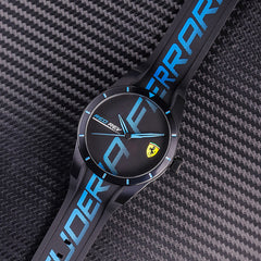 SCUDERIA FERRARI REDREV Quartz Black Round Dial Men's Watch- 0830616