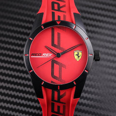 SCUDERIA FERRARI REDREV Analog Red Round Dial Men's Watch - 0830617