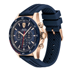 SCUDERIA FERRARI Pilota Chronograph Blue Round Dial Men's Watch - 0830621