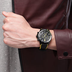 SCUDERIA FERRARI PILOTA Chronograph Black Round Dial Men's Watch- 0830622