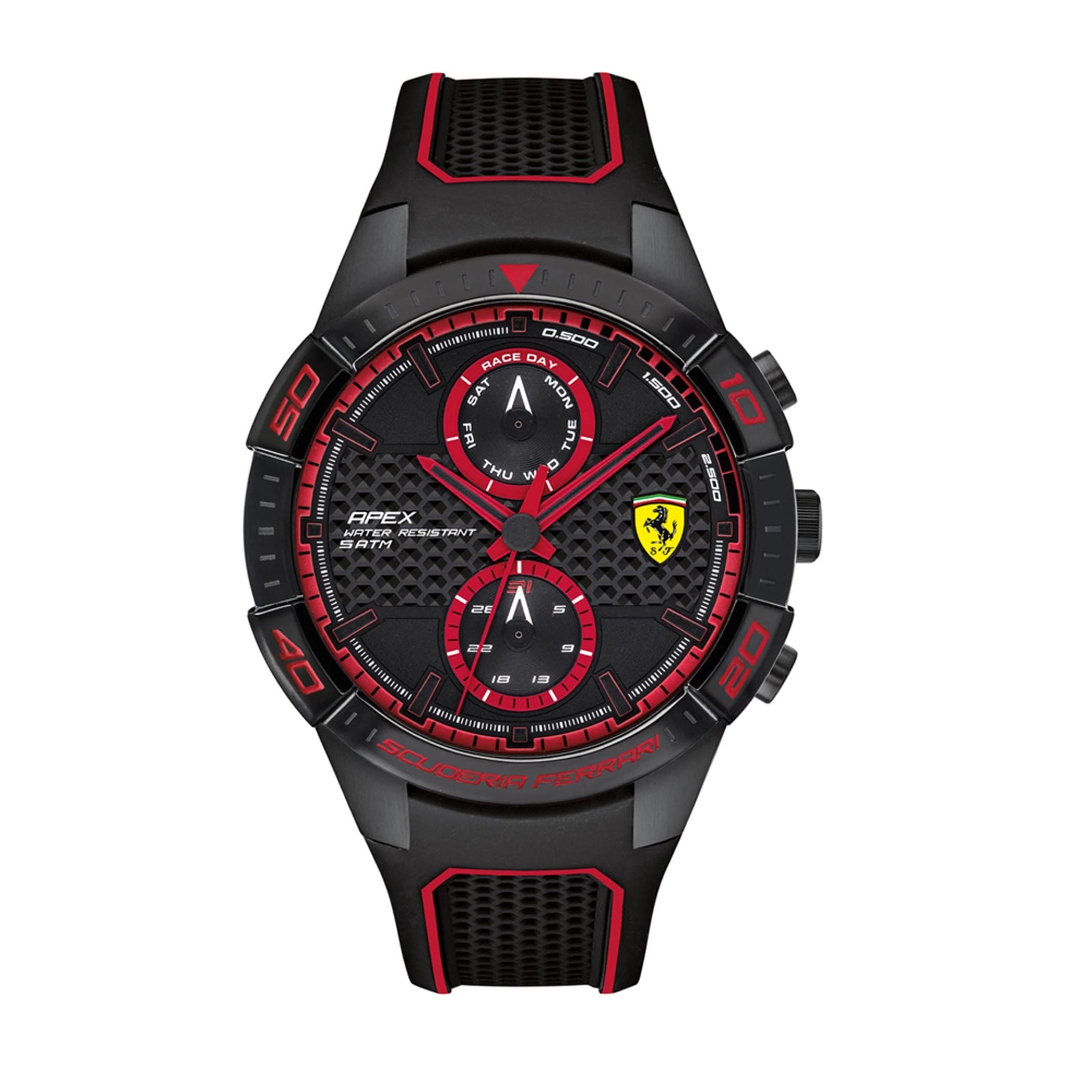 SCUDERIA FERRARI APEX Multifunction Black Round Dial Men's Watch - 0830634