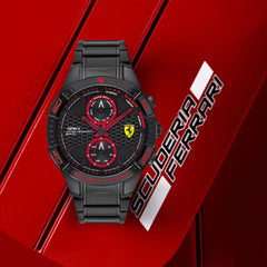 SCUDERIA FERRARI APEX Multifunction Black Round Dial Men's Watch - 0830635