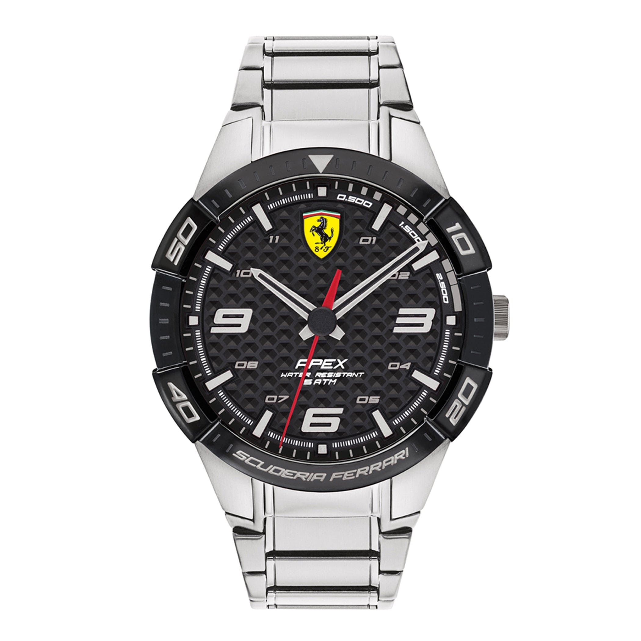 SCUDERIA FERRARI APEX Quartz Black Round Dial Men's Watch- 0830641