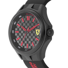 SCUDERIA FERRARI PIT CREW Quartz Black Round Dial Men's Watch- 0830643