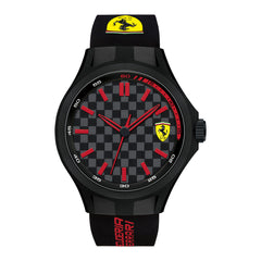 SCUDERIA FERRARI PIT CREW Quartz Black Round Dial Men's Watch- 0830643