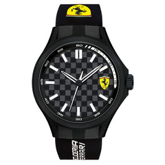 SCUDERIA FERRARI PIT CREW Quartz Black Round Dial Men's Watch- 0830644
