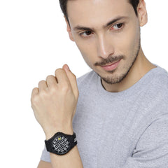 SCUDERIA FERRARI PIT CREW Quartz Black Round Dial Men's Watch- 0830644