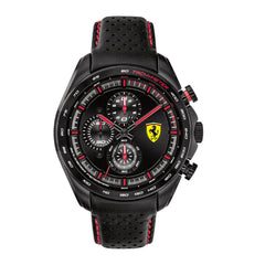 SCUDERIA FERRARI SPEEDRACER Chronograph Black Round Dial Men's Watch- 0830647