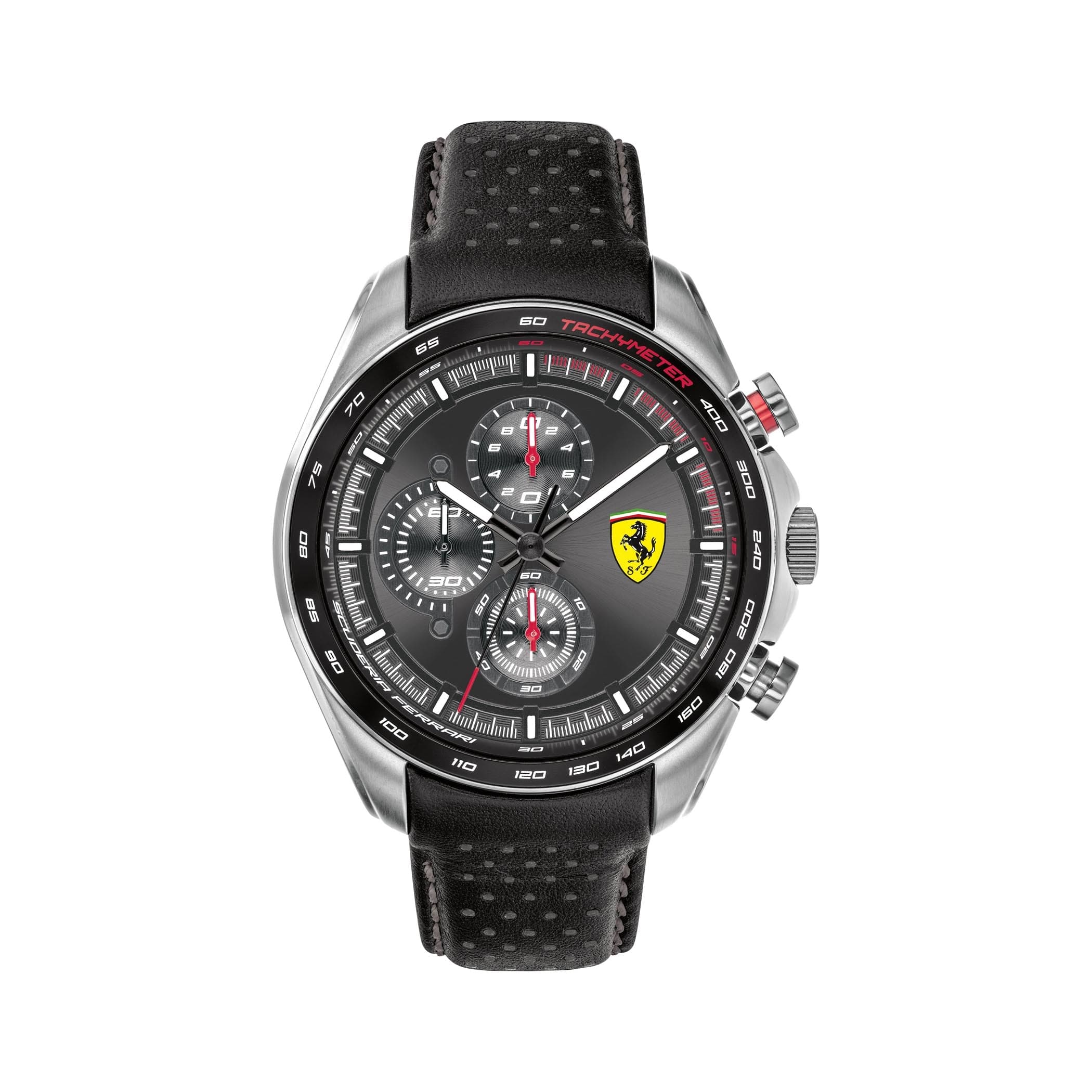 SCUDERIA FERRARI SPEEDRACER Chronograph Black Round Dial Men's Watch - 0830648