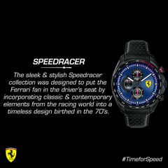 SCUDERIA FERRARI SPEEDRACER Chronograph Blue Round Dial Men's Watch- 0830649