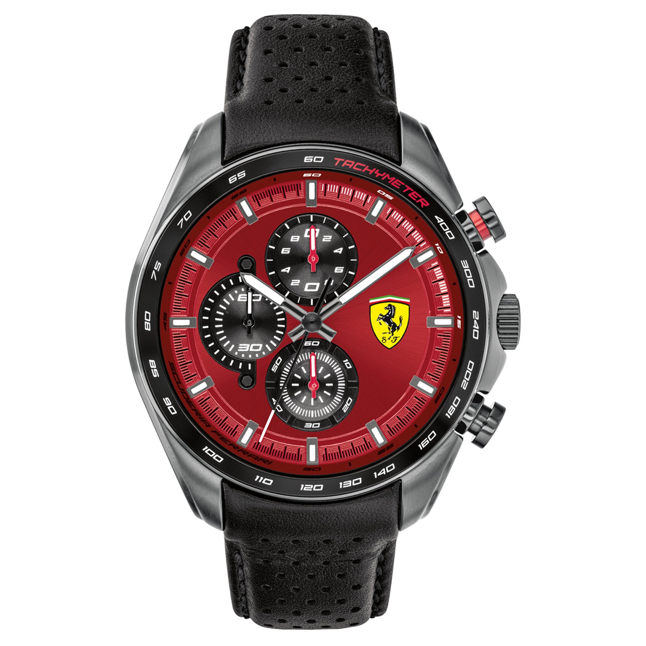 SCUDERIA FERRARI SPEEDRACER Chronograph Red Round Dial Men's Watch- 0830650