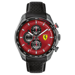 SCUDERIA FERRARI SPEEDRACER Chronograph Red Round Dial Men's Watch- 0830650