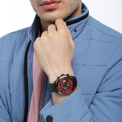SCUDERIA FERRARI SPEEDRACER Chronograph Red Round Dial Men's Watch- 0830650