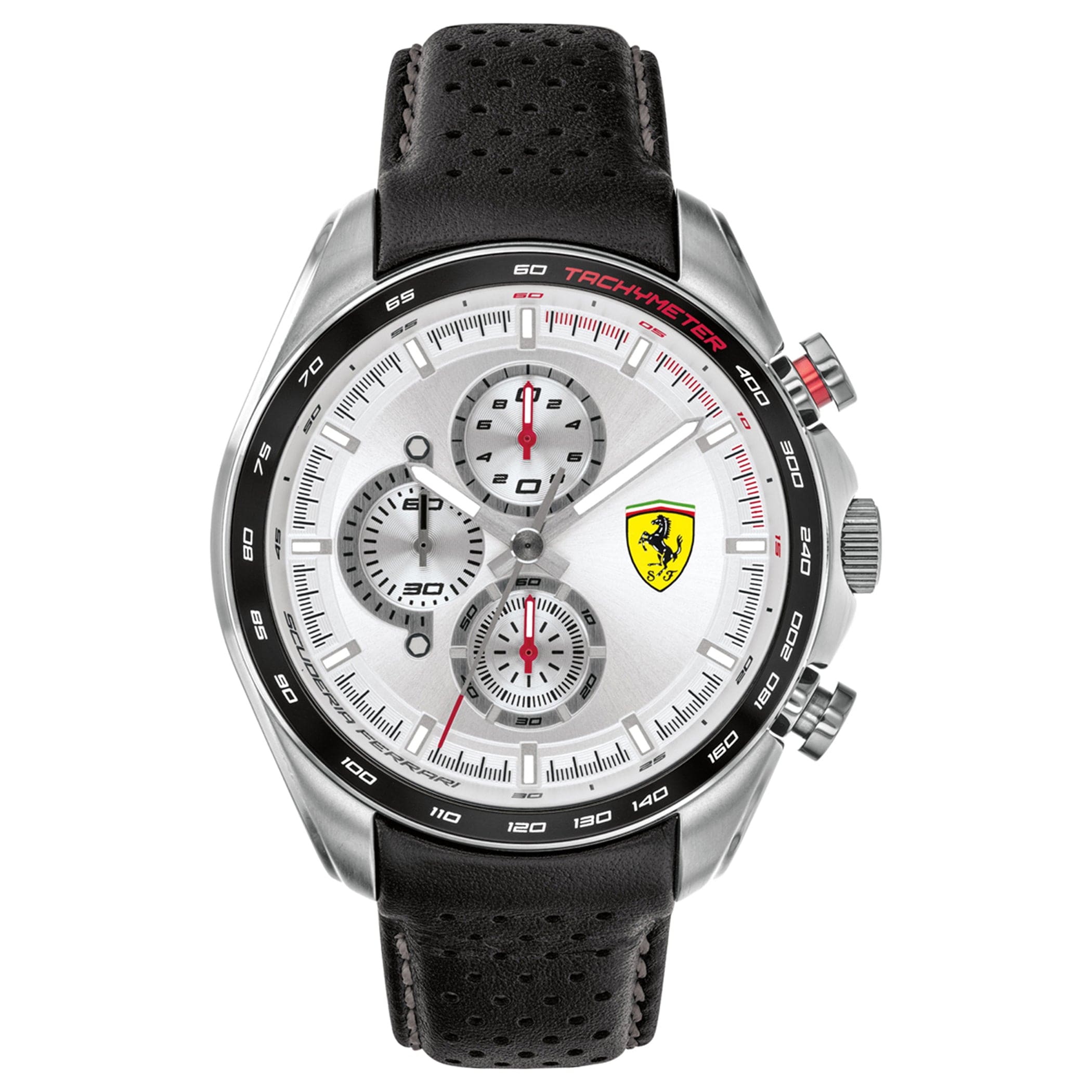 SCUDERIA FERRARI SPEEDRACER Chronograph Silver Round Dial Men's Watch- 0830651