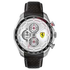 SCUDERIA FERRARI SPEEDRACER Chronograph Silver Round Dial Men's Watch- 0830651