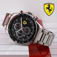 SCUDERIA FERRARI SPEEDRACER Chronograph Black Round Dial Men's Watch - 0830652