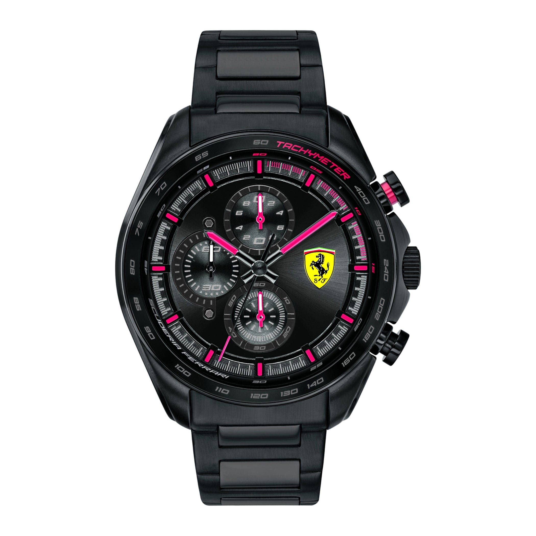 SCUDERIA FERRARI SPEEDRACER Chronograph Black Round Dial Men's Watch- 0830654