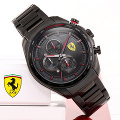 SCUDERIA FERRARI SPEEDRACER Chronograph Black Round Dial Men's Watch- 0830654