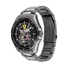 SCUDERIA FERRARI SPEEDRACER Mechanical Automatic Black Skeleton Round Dial Men's Watch - 0830656