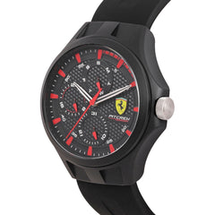 SCUDERIA FERRARI PIT CREW Multifunction Black Round Dial Men's Watch- 0830678