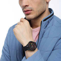 SCUDERIA FERRARI PIT CREW Multifunction Black Round Dial Men's Watch- 0830678