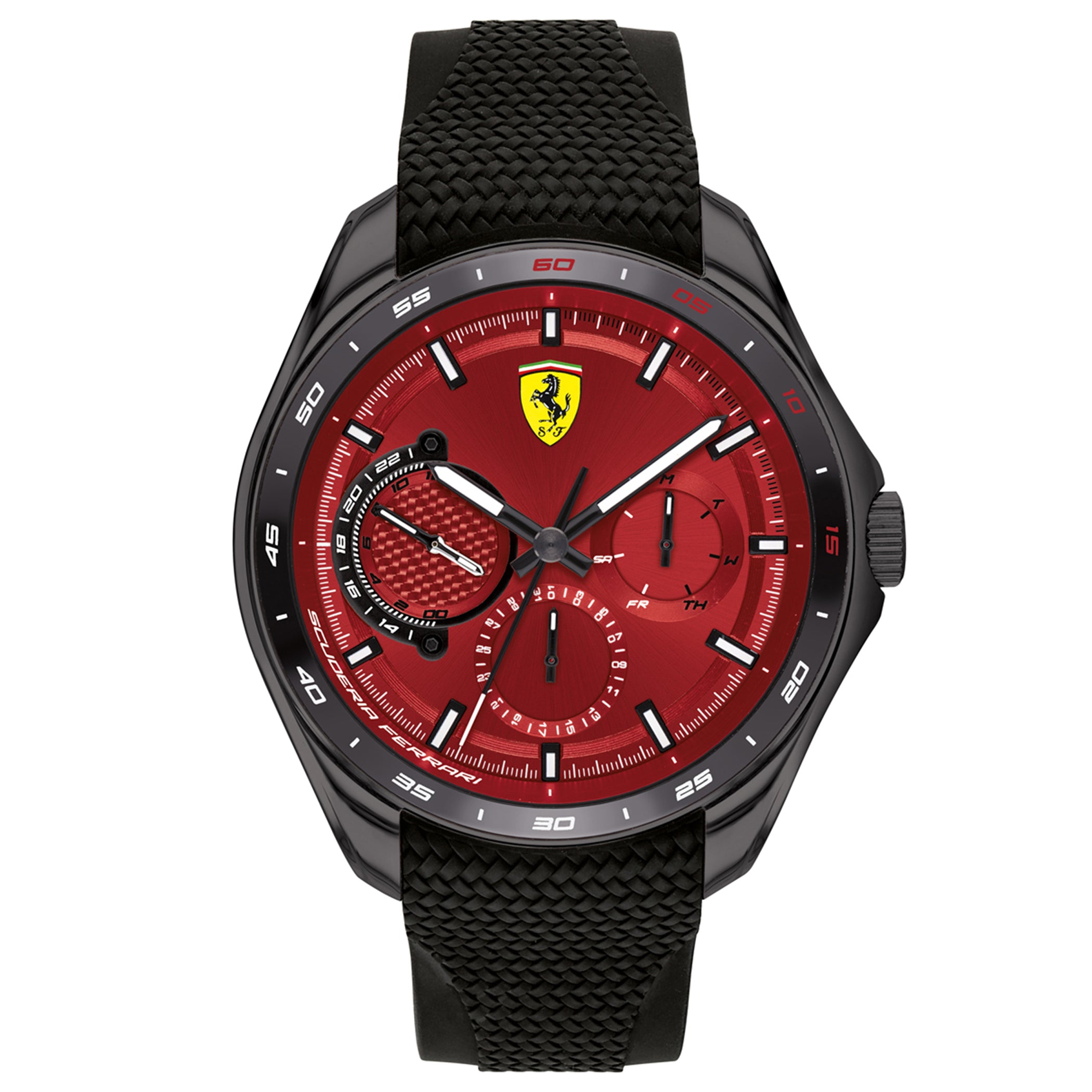 SCUDERIA FERRARI SPEEDRACER Multifunction Red Round Dial Men's Watch- 0830682