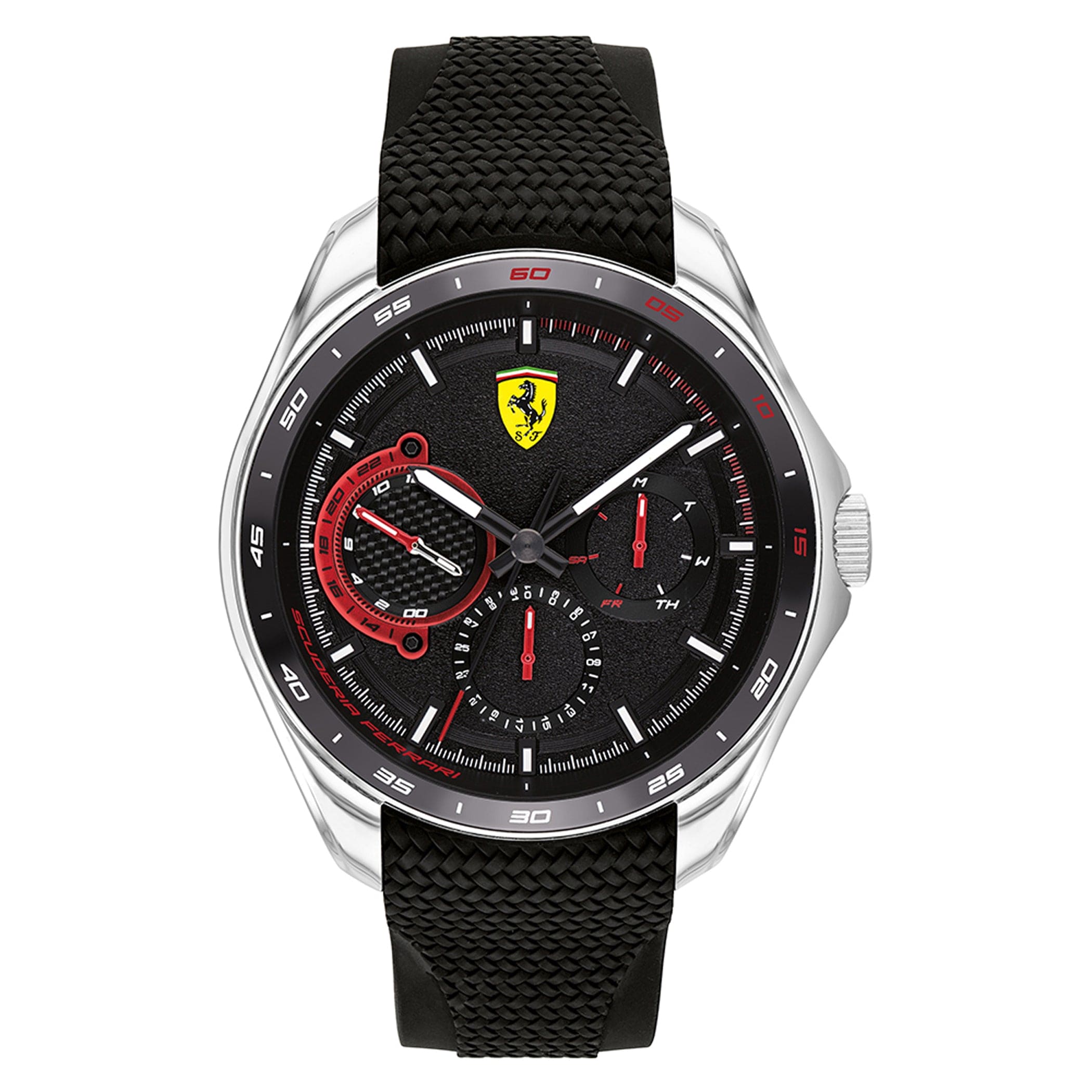 SCUDERIA FERRARI SPEEDRACER Multifunction Black Round Dial Men's Watch- 0830683
