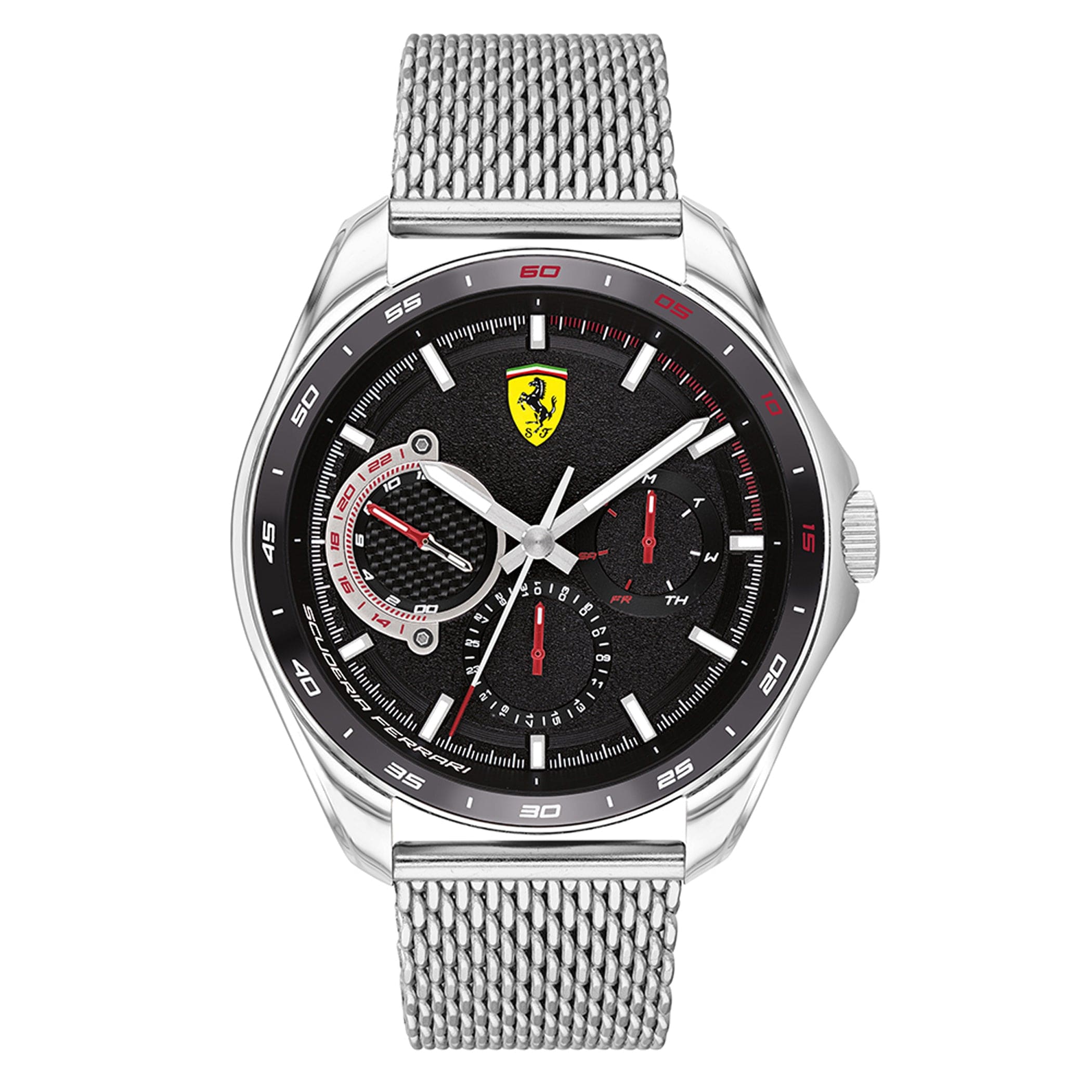 SCUDERIA FERRARI SPEEDRACER Multifunction Black Round Dial Men's Watch- 0830684