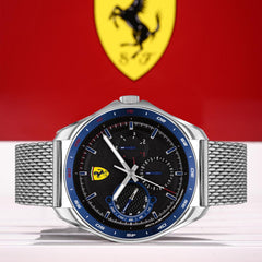 SCUDERIA FERRARI Speedracer Multifunction Black Round Dial Men's Watch - 0830685