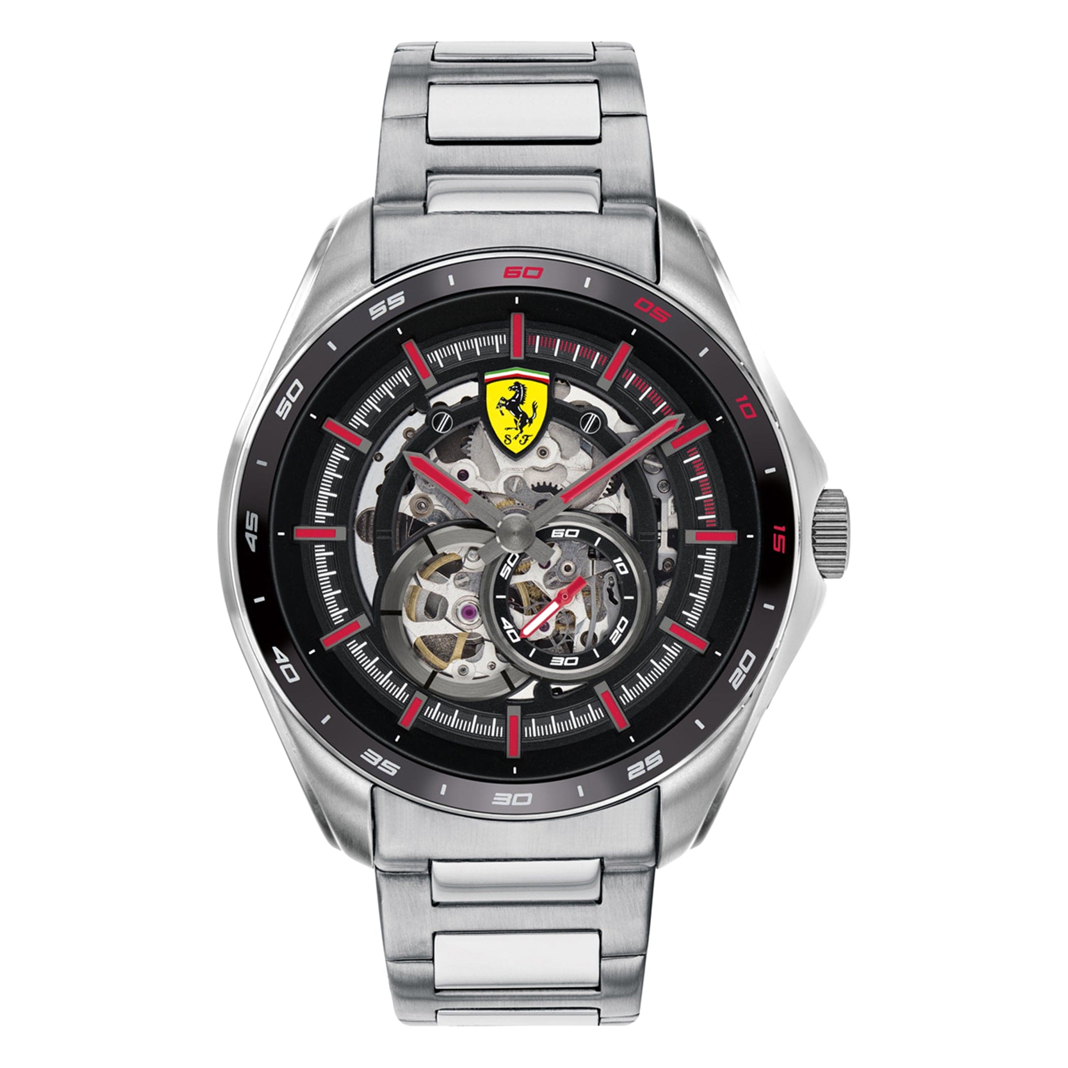 SCUDERIA FERRARI SPEEDRACER Automatic Black Round Dial Men's Watch- 0830689