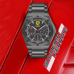 SCUDERIA FERRARI ASPIRE Multifunction Grey Round Dial Men's Watch - 0830695