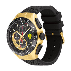SCUDERIA FERRARI RACE DAY Chronograph Black Round Dial Men's Watch- 0830700