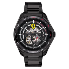 SCUDERIA FERRARI SPEEDRACER Mechanical Automatic Black Skeleton Round Dial Men's Watch - 0830708