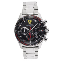 SCUDERIA FERRARI PILOTA EVO Chronograph Black Round Dial Men's Watch - 0830714