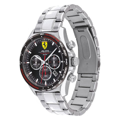 SCUDERIA FERRARI PILOTA EVO Chronograph Black Round Dial Men's Watch - 0830714