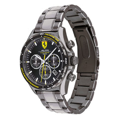 SCUDERIA FERRARI PILOTA EVO Chronograph Black Round Dial Men's Watch- 0830715