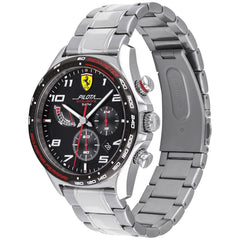 SCUDERIA FERRARI Pilota Evo Chronograph Black Round Dial Men's Watch - 0830720