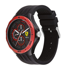 SCUDERIA FERRARI PISTA Multifunction Black Round Dial Men's Watch- 0830721