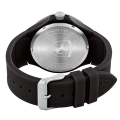 SCUDERIA FERRARI PISTA Multifunction Black Round Dial Men's Watch- 0830722