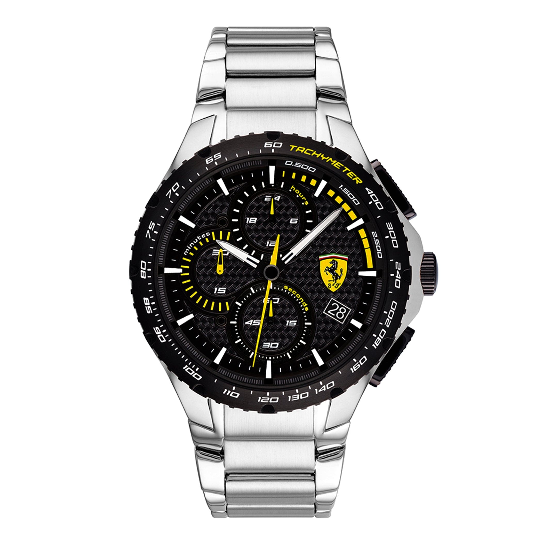 SCUDERIA FERRARI PISTA Chronograph Black Round Dial Men's Watch- 0830729