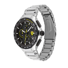 SCUDERIA FERRARI PISTA Chronograph Black Round Dial Men's Watch- 0830729