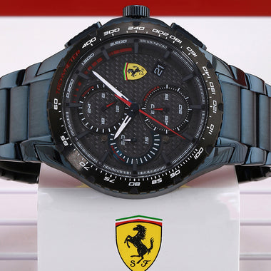 SCUDERIA FERRARI PISTA Chronograph Grey Round Dial Men's Watch- 0830731