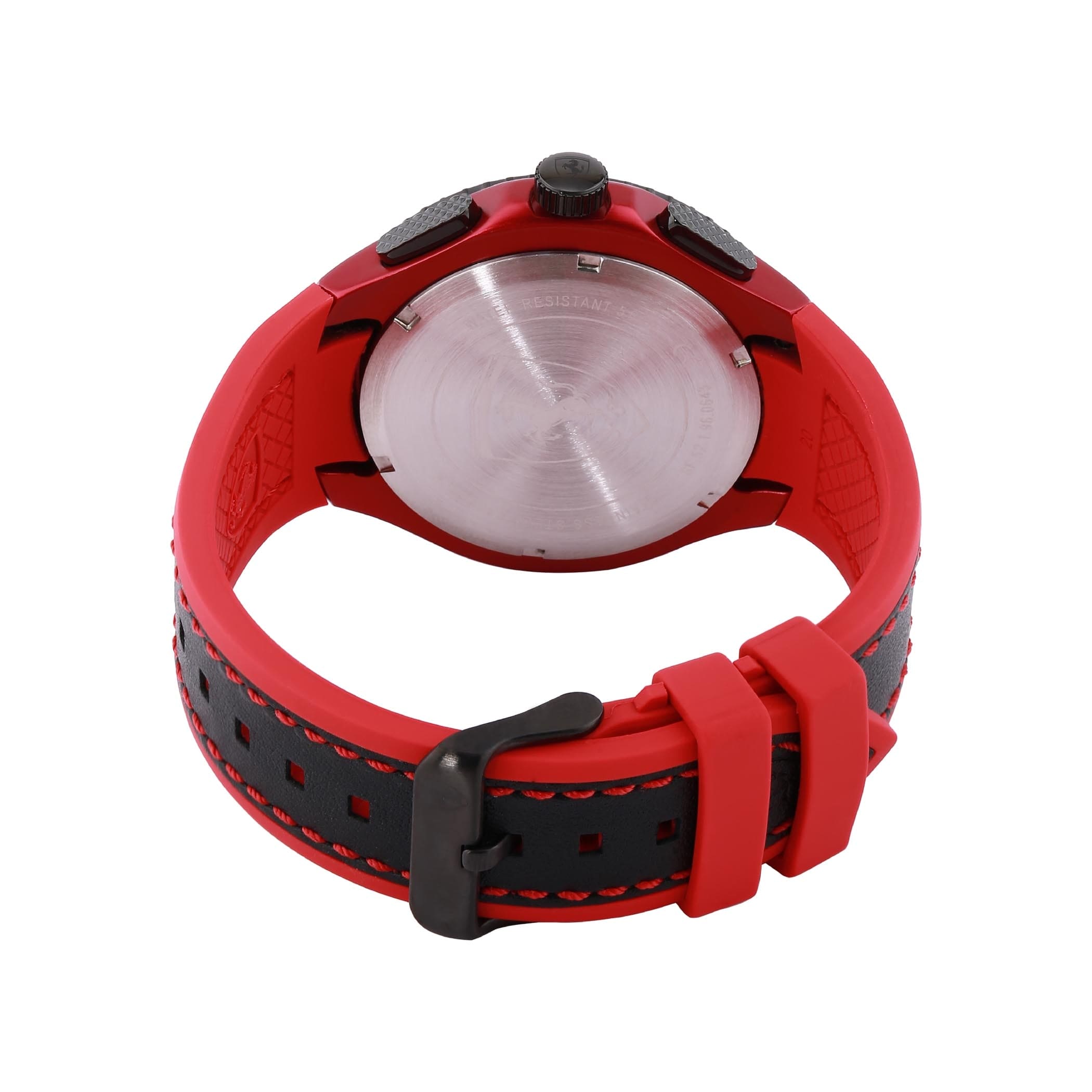 SCUDERIA FERRARI PISTA Chronograph Black Round Dial Men's Watch - 0830733