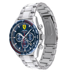 SCUDERIA FERRARI PILOTA EVO Chronograph Blue Round Dial Men's Watch- 0830749
